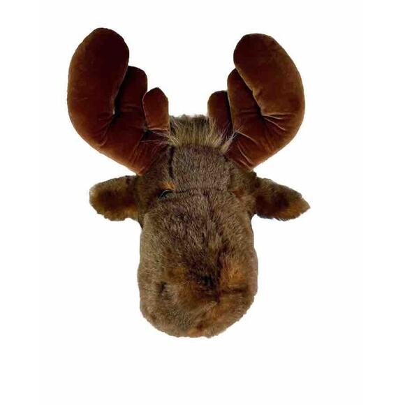 24" NWT PLUSH XL MOOSE HEAD WALL MOUNT STUFFED ANIMAL MJC 1992 - Picture 1 of 6